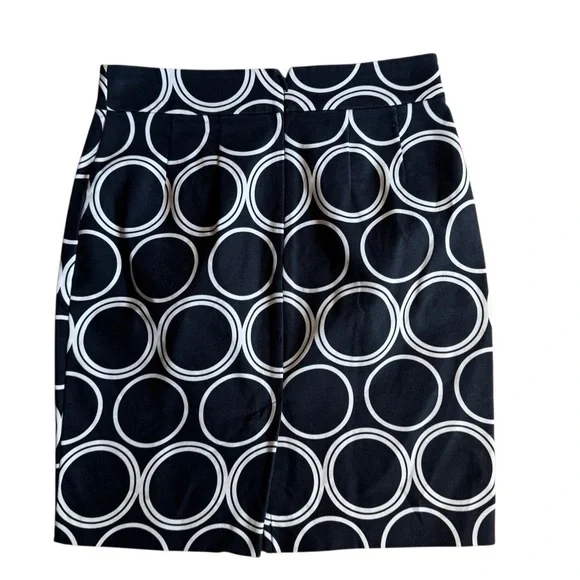Banana Republic Women's Circle Geometric Print Pencil Skirt Size 0P Stretch - Picture 3 of 5